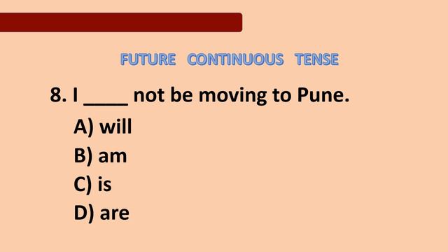 QUIZ ( FUTURE CONTINUOUS TENSE ) BASED ON TUTORIAL 11 смотреть онлайн