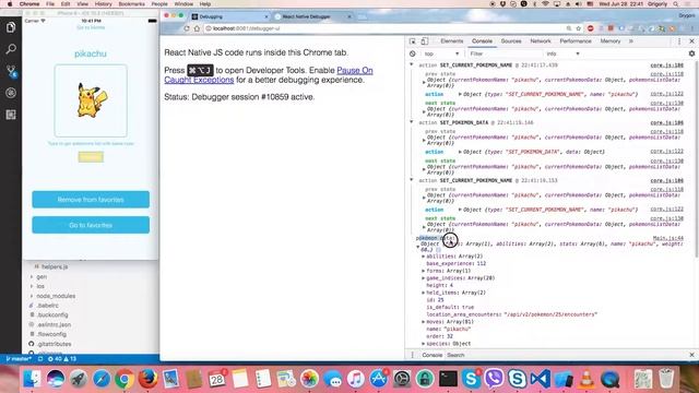 React native, debugging app смотреть онлайн