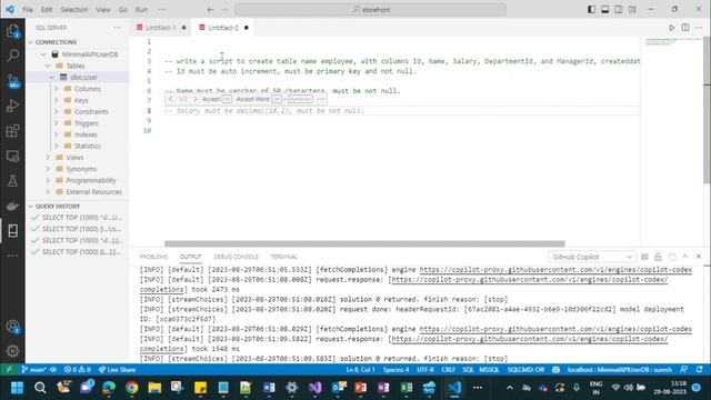 GitHub Copilot for SQL| #github #copilot #productivity #jobs2023 #10x #productivitytips #sql смотреть онлайн