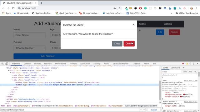 Build to Learn | Student Management System - Part 5 | Delete student from table смотреть онлайн