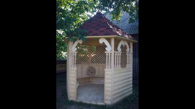 ТОП 20 альтанок з дерева своїми руками. смотреть онлайн