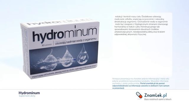 Hydrominum - wspomaga gospodarkę wodną w organizmie смотреть онлайн