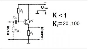 СХЕМЫ ВКЛЮЧЕНИЯ ТРАНЗИСТОРА. ЭМИТТЕРНЫЙ ПОВТОРИТЕЛЬ [РадиолюбительTV 42]