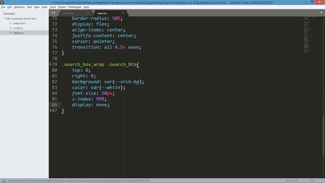 Simple Search Bar Using Html CSS & Javascript | CSS Expandable Search Box смотреть онлайн