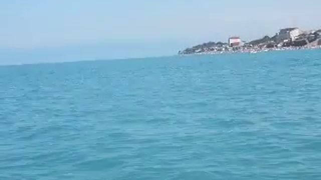 Николаевка, море, пляж с катера смотреть онлайн