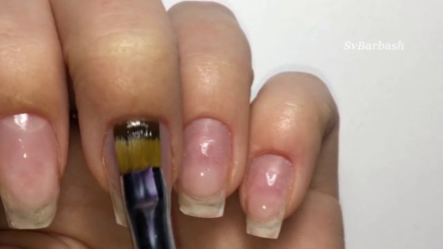 Покрытие ногтей Гелем.Коррекция гелевых Ногтей Себе. nail extension.Градиент гель лаком.укрепление смотреть онлайн