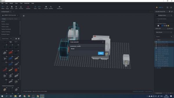 Основы работы с Bricklink Studio 2.0. Создание 3D моделей из LEGO.