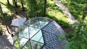 Купольные дома для бизнеса из дерева и стекла