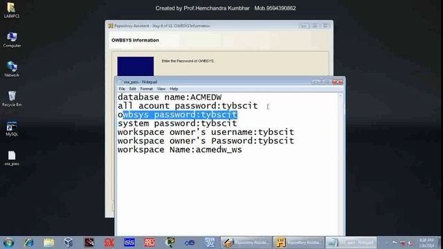 Oracle 11gR2 Repository Configuration смотреть онлайн