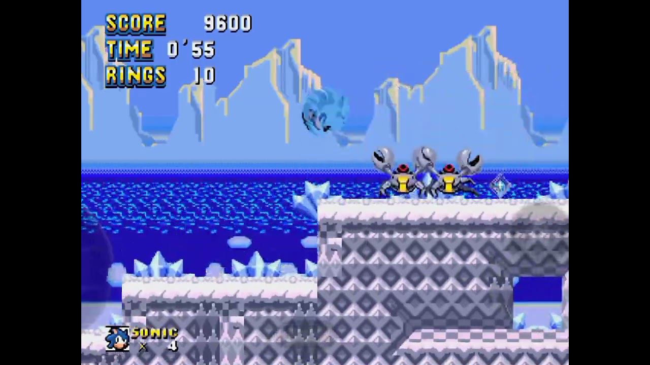 Frozen Flurry Zone From Sonic and Ashuro 5.00 Hack of Sonic the hedgehog Genesis #christmas смотреть онлайн