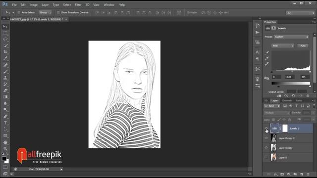 How to Transform Photos into Pencil Sketch Effect in Photoshop смотреть онлайн