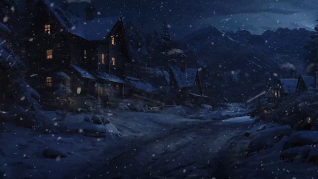 Blizzard Ambient Winter Sounds | Snowstorm Sounds for Sleep | Cozy Winter Ambience смотреть онлайн