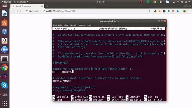 How to change Jenkins Default port in Linux смотреть онлайн