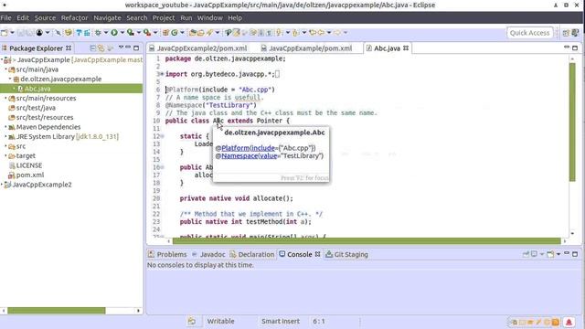 JavaCpp mit Maven und Eclipse #001 смотреть онлайн