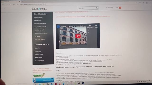 Installing Sublimation Ink ICC Profile for Epson EcoTank смотреть онлайн