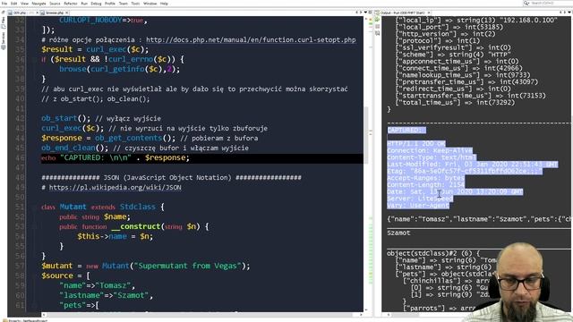 09. PHP. Wspierając usługi, technologie, mechanizmy. cURL, JSON. смотреть онлайн