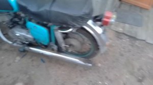 Первый запуск Иж планета 3 после зимнего простоя.