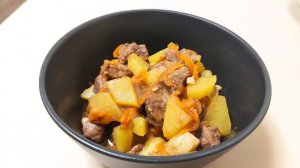 Тушёное мясо с картошкой в мультиварке
