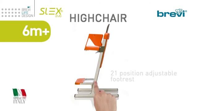 Стульчик для кормления Brevi SLEX EVO смотреть онлайн