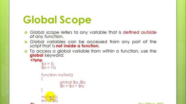 Learn PHP Lecture 3 PHP Variables, Continue смотреть онлайн