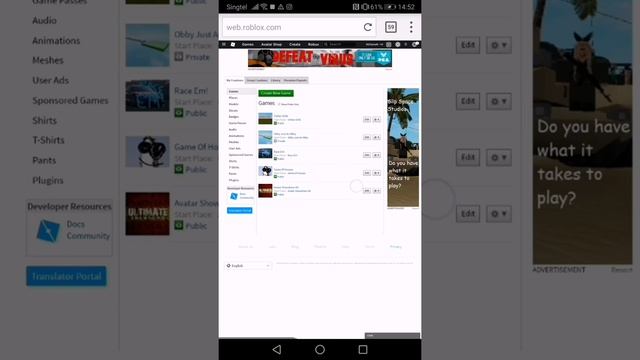 How to create games without roblox studio on mobile!! can also do on other browsers allowed iOS смотреть онлайн