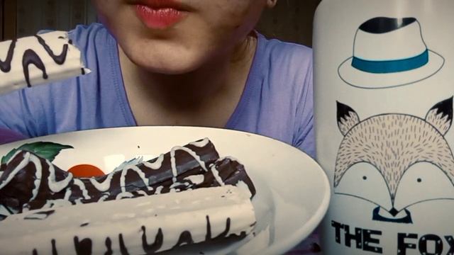 Сладкий мукбанг/ Зефирные палочки в шоколаде ?