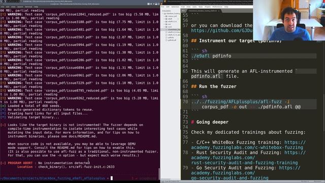 Fuzzing w/o recompilation using E9AFL Static Binary Rewriting & AFL++ tools - Blackbox Fuzzing #5 смотреть онлайн