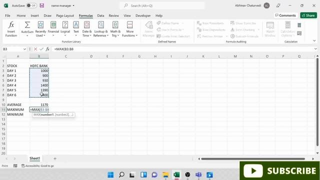 How to use *Name manager function* in MS Excel in Stock Markets? For beginner stock analysts. смотреть онлайн