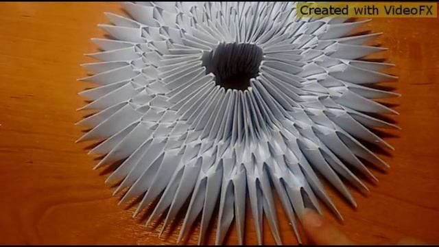 Модульное оригами лебедь