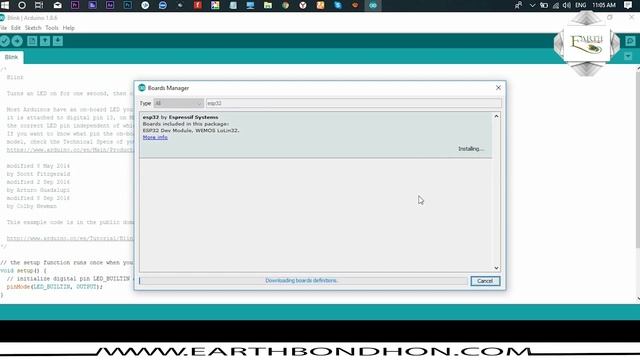 Blink an LED using ESP32 Programming in Arduino IDE | ESP32 | Earthbondhon смотреть онлайн