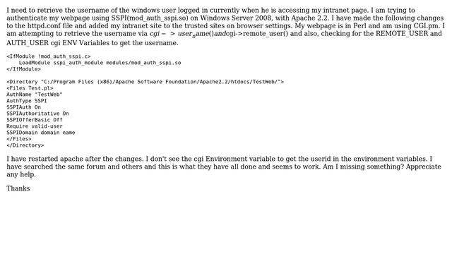 DevOps & SysAdmins: Retrieve Windows Username via SSPI + CGI Perl смотреть онлайн