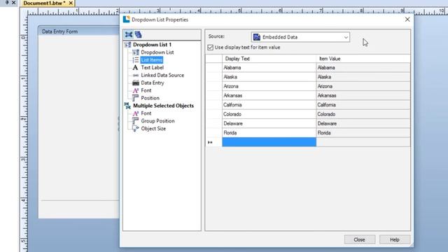 Data Entry Forms in BarTender Software: Using the List Controls (Tutorial) смотреть онлайн