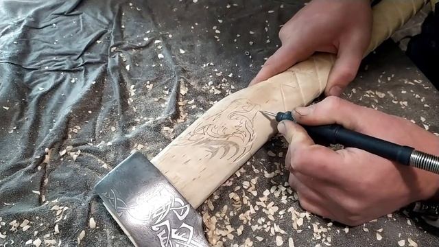 Топор викингов.Топорище своими руками. Оригинальное топорище. смотреть онлайн