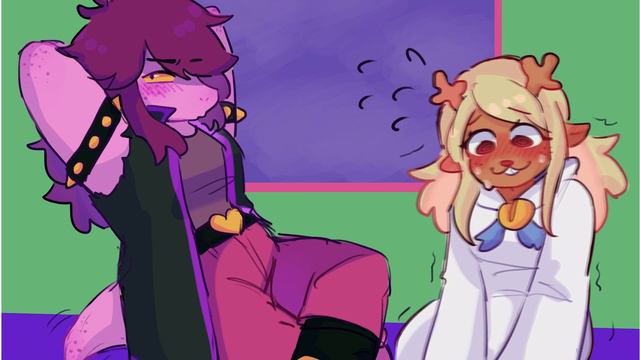 Noelle's and Kris's crush Noelle x Susie (Deltarune Cha 2 Comic Dub) смотреть онлайн