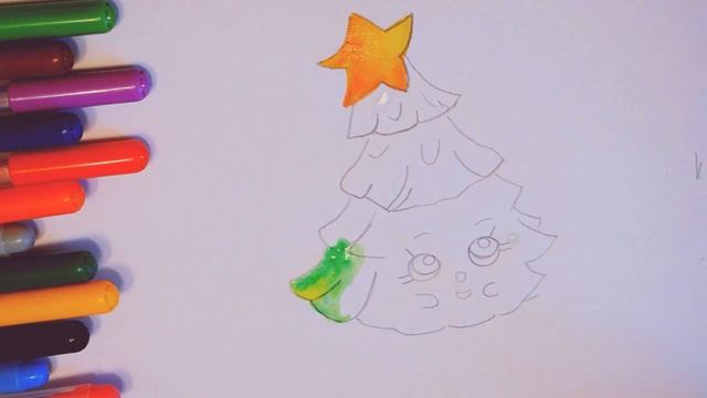Как нарисовать шопкинс красками. Игрушки шопкинс елка. How draw shopkins смотреть онлайн