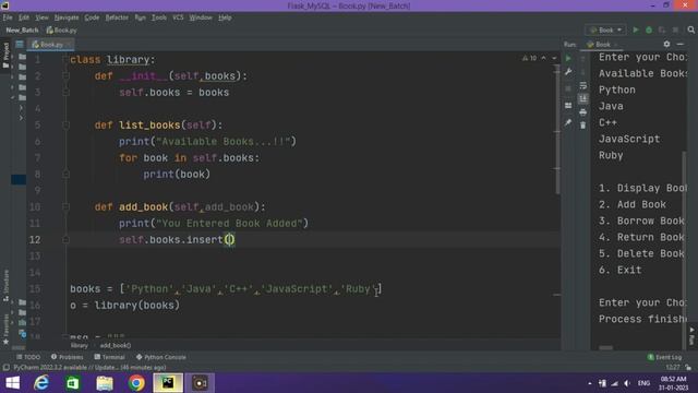 Book Library Management - Python Mini Project | #python #pythonprogramming #pythontutorial | Tamil смотреть онлайн