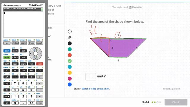 Area of Composite Shapes (solving Khan Academy problems) смотреть онлайн