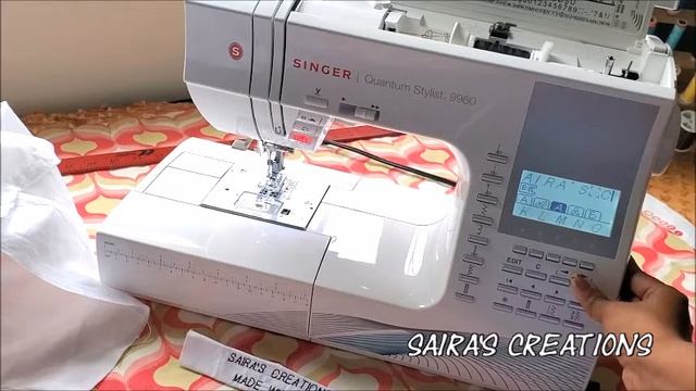 How to Make Custom Label ,Letter & Number Stitching Singer Quantum Stylist 9960 смотреть онлайн