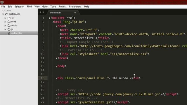 Curso de Materialize CSS - Aula 04 - Shadow смотреть онлайн