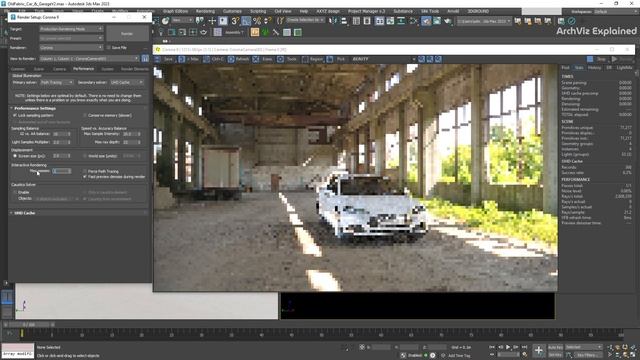 How to use the Interactive rendering Performance Settings in Corona Renderer смотреть онлайн