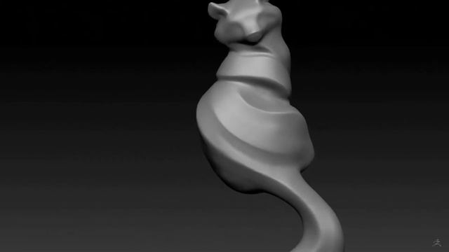 Zbrush Speed Sculpt Cat смотреть онлайн