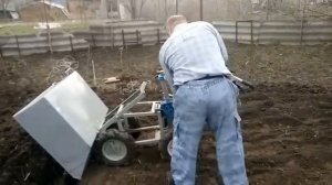 самоходная тачка с мотоблока