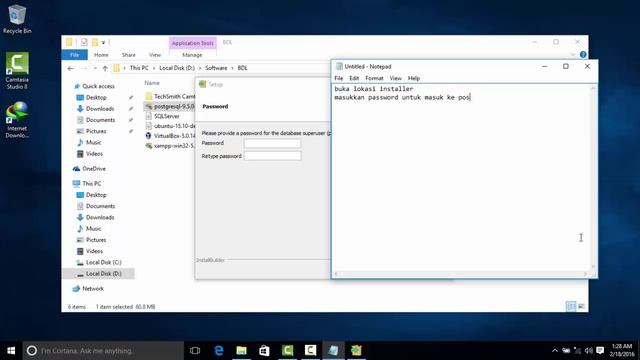 Install PostgreSQL Windows Tutorial смотреть онлайн