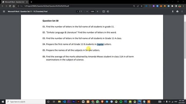 DBMS Practical Question Set 30 | Java Institute смотреть онлайн
