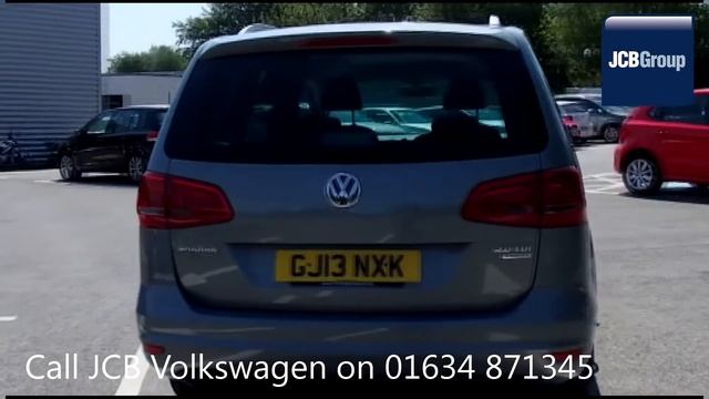 2013 Volkswagen Sharan EXECUTIVE TDI 2l Pantheon Grey Metallic GJ13NXK for sale at JCB VW Medway смотреть онлайн