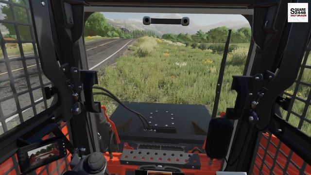 Kubota Skidsteer Brush Mowing ABANDONED Farm Yard | Landscaping | Farming Simulator 22 смотреть онлайн