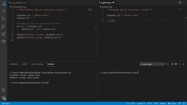 Python: How to Reverse a String in a Pythonic Way смотреть онлайн