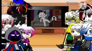 ||sans au react to nightmare as cc Afton||nightmare cc au||•sñôwflâkè wôlf•||