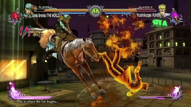 JoJo ASBR:⚔️Diego (AU) Vs Kira⚔️#asbr #allstarbattler #jojosbizzareadventure #jojo