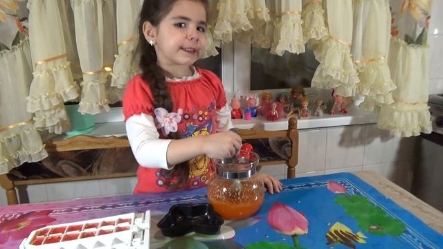 Желе с Орехом Очень Вкусно! Готовим с мамой .Jelly SWEETS. смотреть онлайн